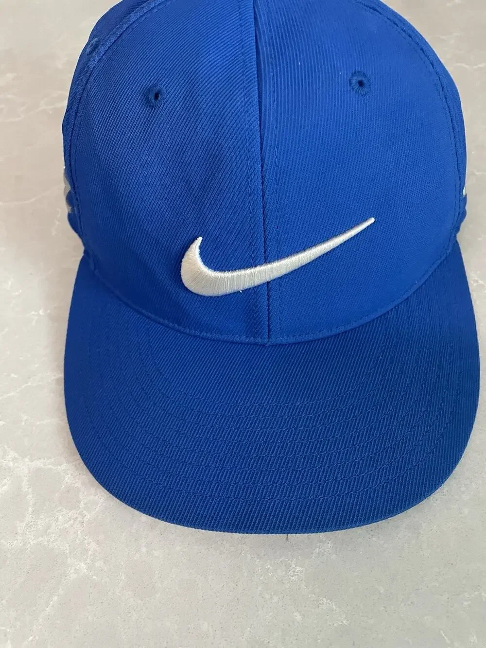 Nike Golf VRS RZN Flexfit Cap Hat Royal Blue White Swoosh Mesh